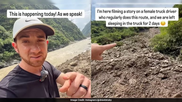 "Stuck In No Man's Land" American Vlogger's Terrifying Ordeal In Himachal Pradesh Landslides "Stuck In No Man's Land" American Vlogger's Terrifying Ordeal In Himachal Pradesh Landslides