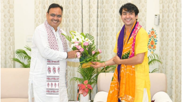 Rajasthan Politics: राजस्थान से 'हिंदू राष्ट्र' बनाने की शुरुआत वाला बयान देकर CM भजनलाल शर्मा से मिले धीरेंद्र शास्त्री