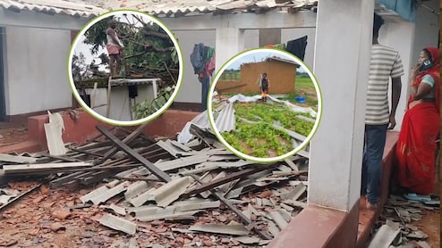 Surajpur: बारिश-तूफान से भटगांव और जरही में भारी तबाही, घर के उड़े छप्पर- ढह गई दीवार, 9 बकरियों की मौत, जनजीवन अस्त-व्यस्त