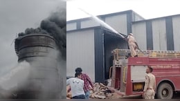 अजमेर में फैक्ट्री में भीषण आग, लोगों को सांस लेने में दिक्कत