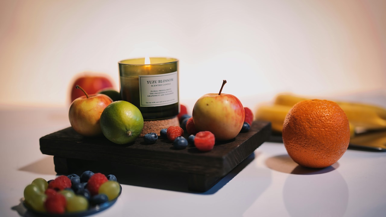 Scented candles create a spa-like feel at home;