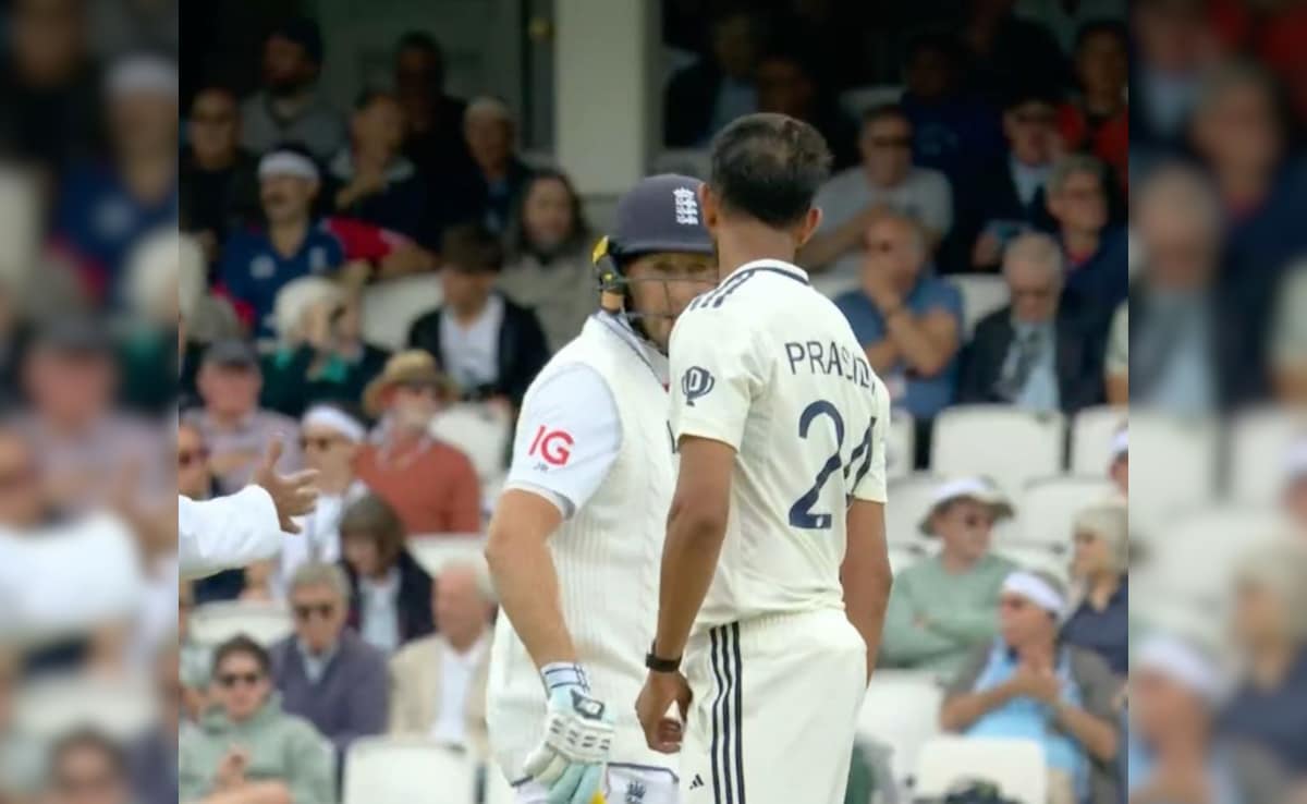 India Pacer In Heated Spat With Root As Tempers Flare At The Oval - Video