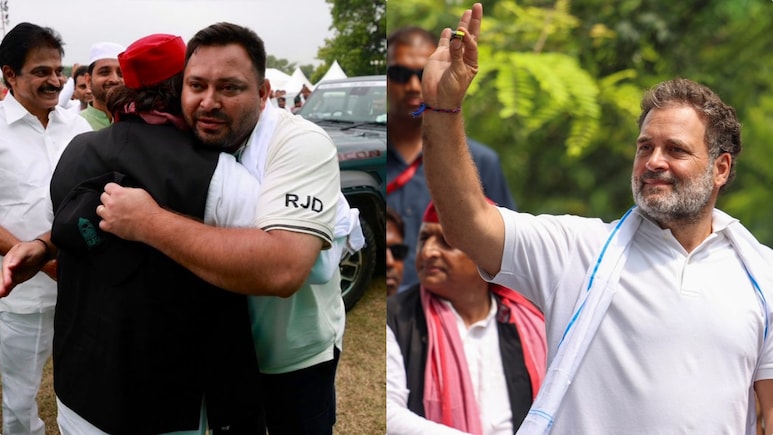 एक जीप पर राहुल, तेजस्वी और अखिलेश, '3 लड़कों' का सारण आने का क्या कारण? एक जीप पर राहुल, तेजस्वी और अखिलेश, '3 लड़कों' का सारण आने का क्या कारण?