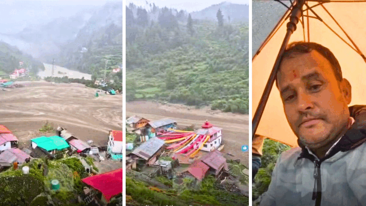 धराली त्रासदी की आंखों देखी: लाइव करते शख्‍स की दहशत और दर्द से कांपती आवाज- मेला अब मातम...