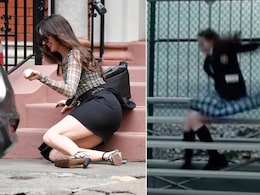 Anne Hathaway's LOL Reaction To Her Accidental Fall On <i>Devil Wears Prada 2</i> Set. Watch Anne Hathaway's LOL Reaction To Her Accidental Fall On <i>Devil Wears Prada 2</i> Set. Watch