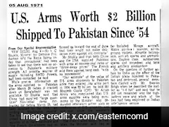 Amid Friction, Indian Army's Throwback Post On US' Arms Support To Pakistan