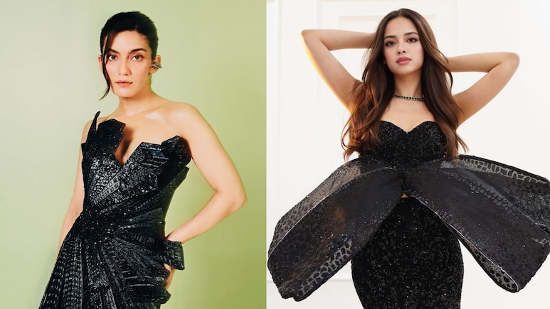 <i>Laapataa Ladies</i> Stars Nitanshi Goel And Pratibha Ranta Dazzle In Black Rahul Mishra Couture