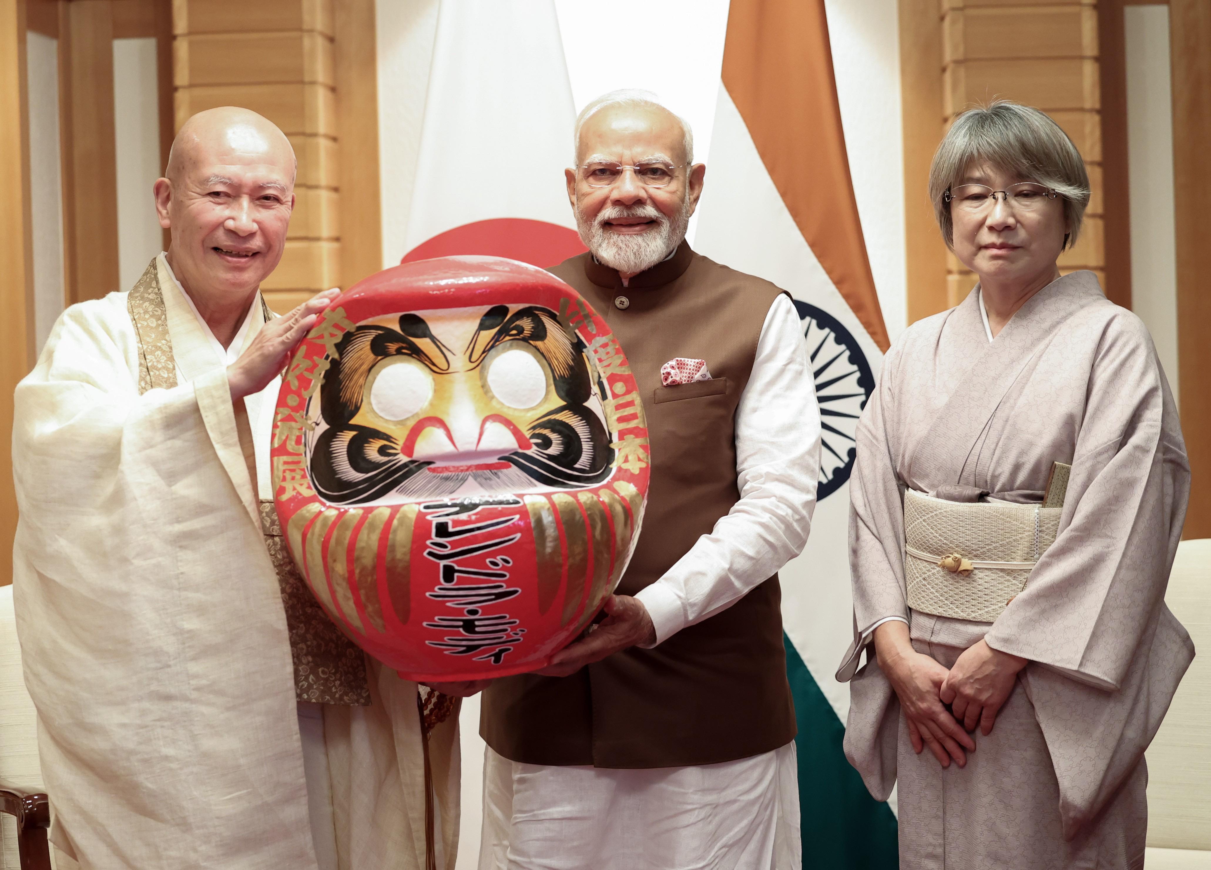 PM Modi Receives A Daruma Doll During His Japan Visit: What It Is