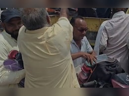 MLA Holds <i>'Chappal'</i> Protest In Rajasthan, Some Carry Away Footwear In Sacks MLA Holds <i>'Chappal'</i> Protest In Rajasthan, Some Carry Away Footwear In Sacks