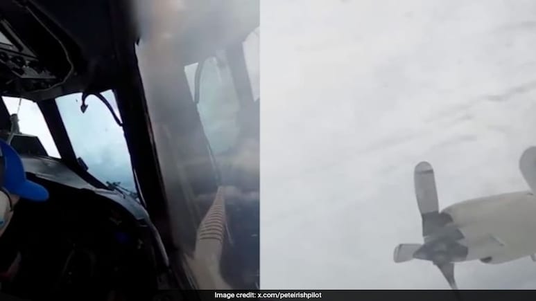 Watch: US Air Force Aircraft Flies Into Eye Of Hurricane Erin Watch: US Air Force Aircraft Flies Into Eye Of Hurricane Erin