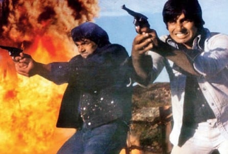 A scene in Sholay A scene in Sholay