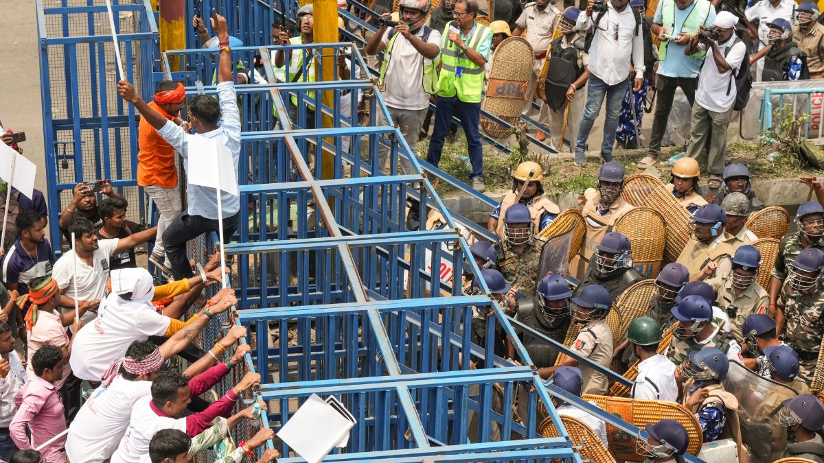 Chaos At RG Kar Protest, Victim's Mother Says Injured In Police Action