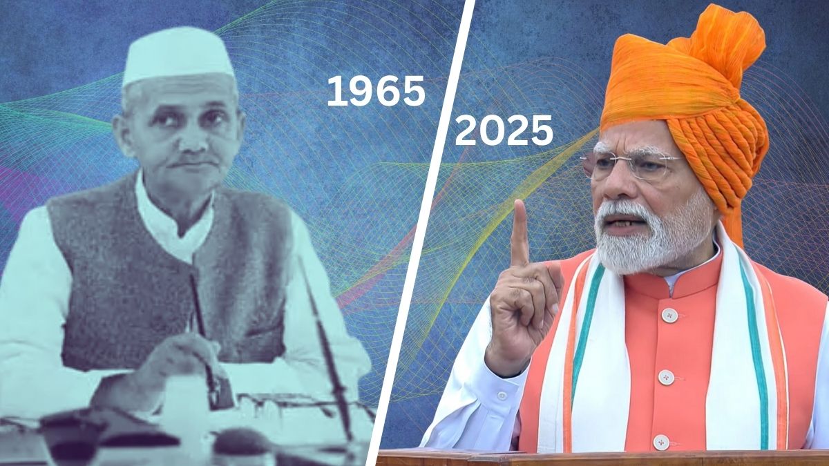 1965 में लाल बहादुर, 2025 में नरेंद्र मोदी...  आत्‍मनिर्भरता का 'मंत्र वही, सोच नई'