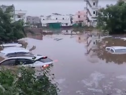 Video: Cars Submerged, Houses Flooded After Heavy Rain In Gujarat&#039;s Himmatnagar