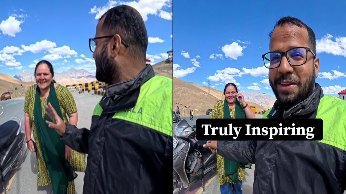 Middle-Aged Chandigarh Woman Rides Solo To Ladakh On Scooty, Internet Calls Her An Inspiration