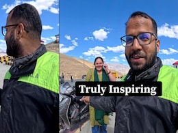 Middle-Aged Chandigarh Woman Rides Solo To Ladakh On Scooty, Internet Calls Her An Inspiration Middle-Aged Chandigarh Woman Rides Solo To Ladakh On Scooty, Internet Calls Her An Inspiration
