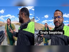 Middle-Aged Chandigarh Woman Rides Solo To Ladakh On Scooty, Internet Calls Her An Inspiration