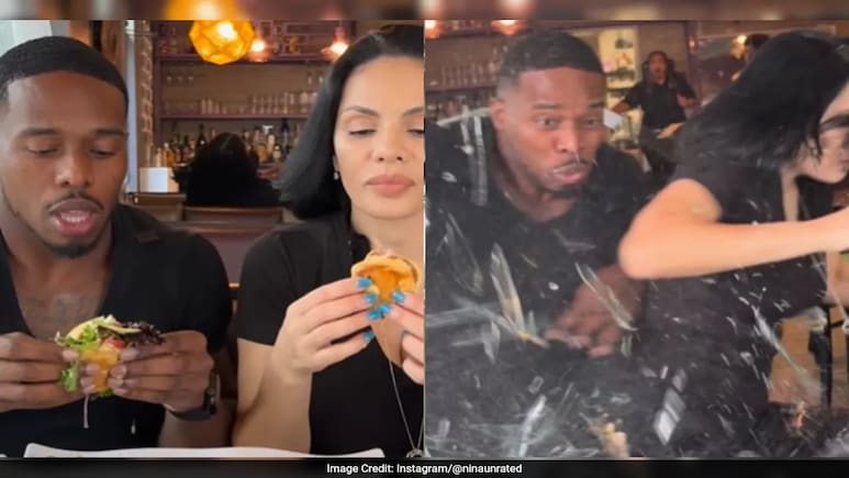 Shocking Moment Car Crashes Into YouTubers Eating Food At Restaurant: Video Shocking Moment Car Crashes Into YouTubers Eating Food At Restaurant: Video