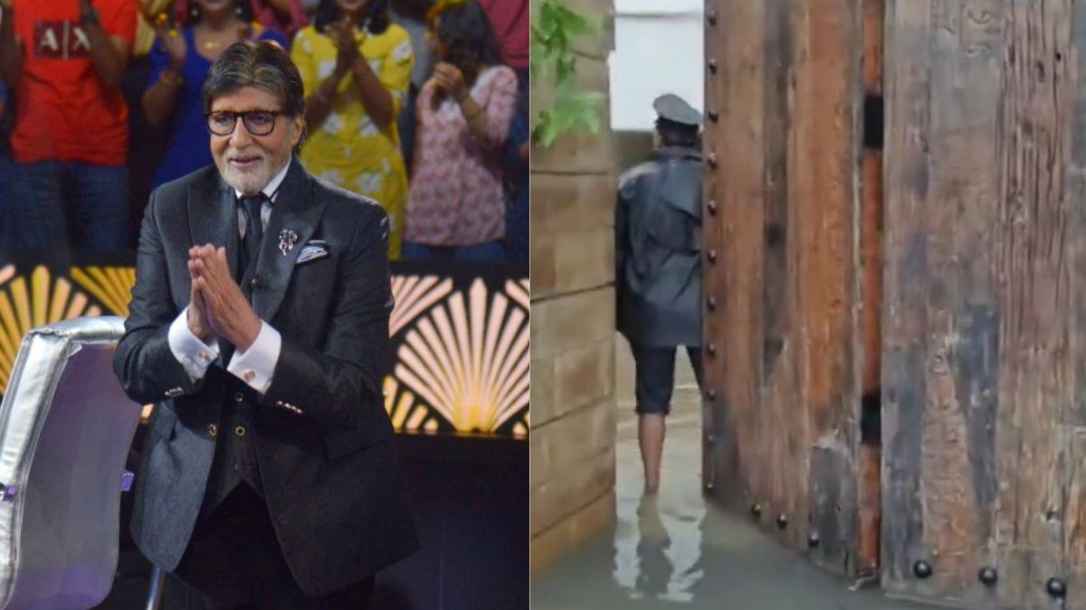 Viral Video: Amitabh Bachchan's Rs 200-Crore Bungalow Prateeksha Flooded In Mumbai Rains