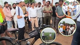 60 KM साइकिल चलाकर कलेक्टर आदित्य पहुंचे बाढ़ प्रभावित इलाके, गांव-गांव घूमकर देखा बर्बादी का मंजर, बांटा भोजन