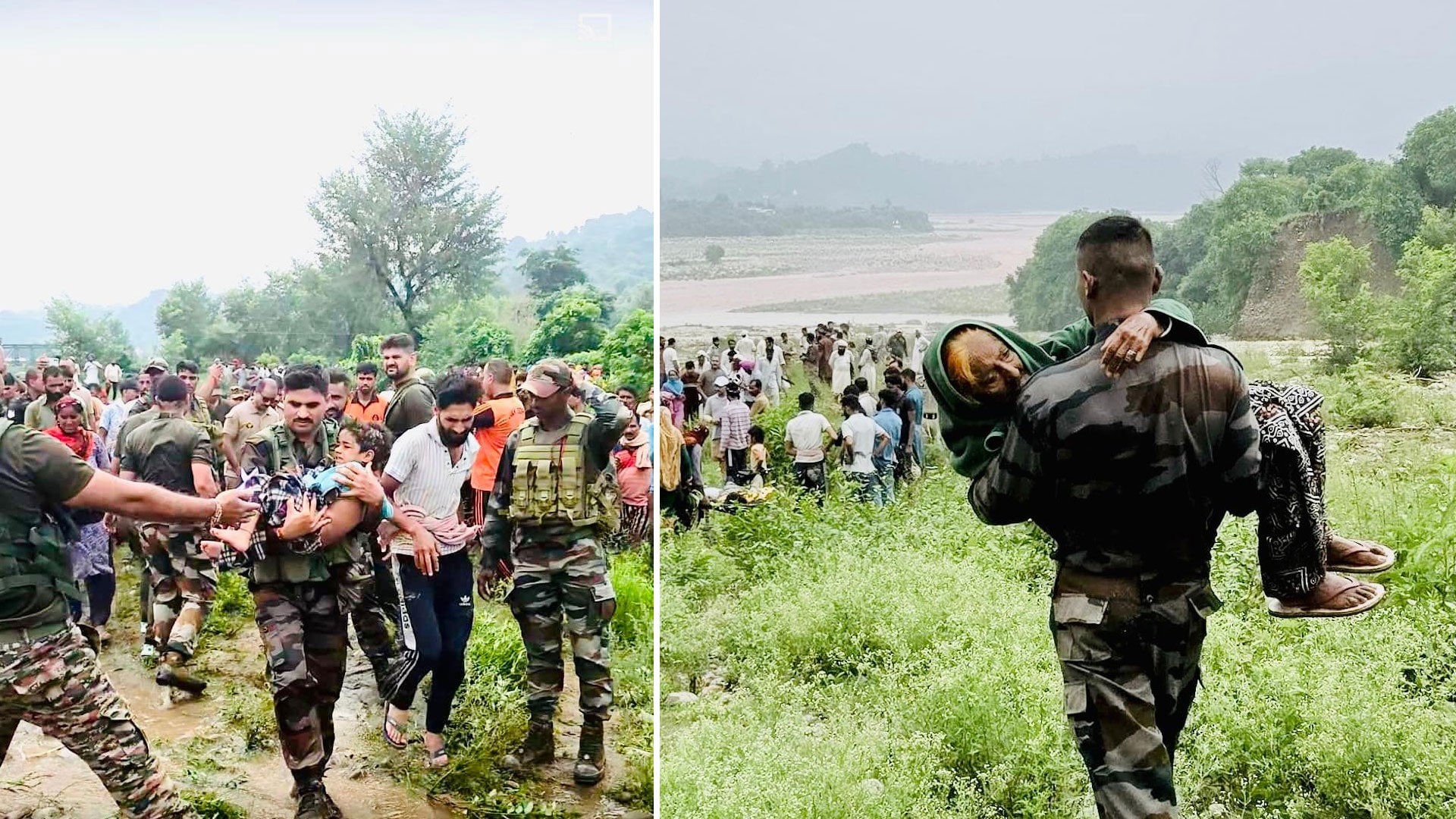 Video: J&K Cloudburst Tragedy: Bridge Collapsed Cuts Off Villages