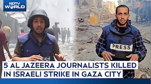 5 Al Jazeera Journalists Killed In Gaza Strike, Israel Says 1 Was "Hamas Terrorist"