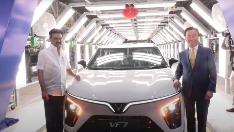 Vietnamese EV Major Rolls Out Electric SUVs At Its Tamil Nadu Plant