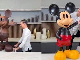 Watch: Pastry Chef's Life-Sized Mickey Mouse Chocolate Sculpture Wows The Internet Watch: Pastry Chef's Life-Sized Mickey Mouse Chocolate Sculpture Wows The Internet