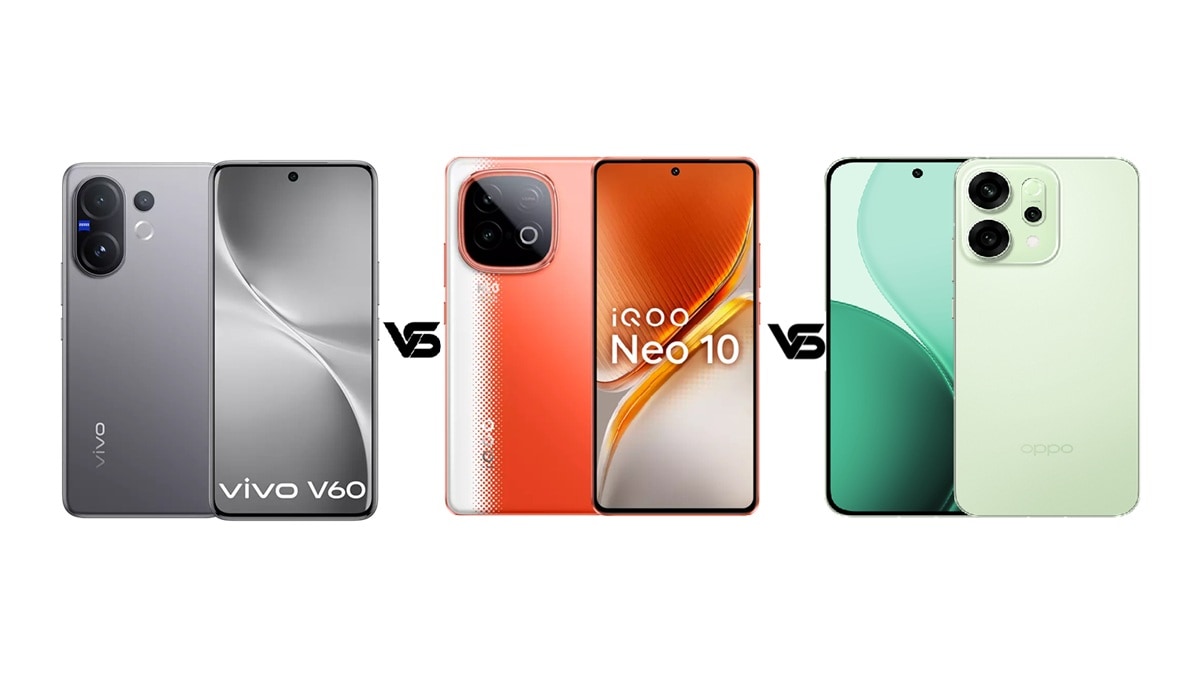 Vivo V60 vs Oppo Reno 14 5G vs iQOO Neo 10: कंपेरिजन से जानें कौन है बेहतर?