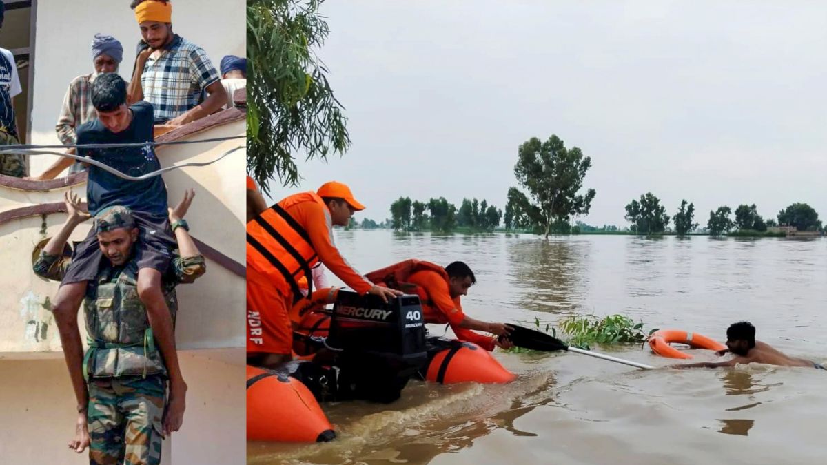 पंजाब में 37 साल की सबसे भीषण बाढ़ से बिगड़े हालात, सेना भी तैनात, 8 हजार से अधिक लोग बचाए गए