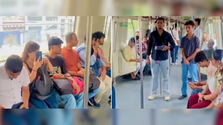 मेट्रो में गूंजा राष्ट्रगान, पैसेंजर्स का रिएक्शन देख चौंक गए लोग