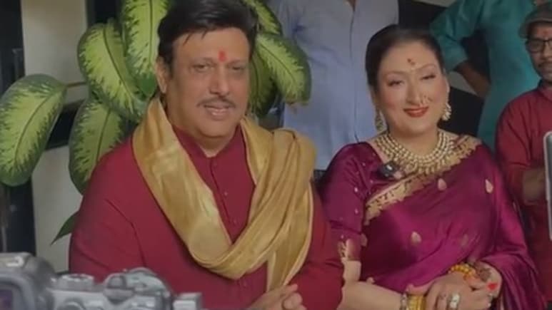 On Ganesh Chaturthi, Sunita Ahuja, With Govinda By Her Side, Snaps At Paps, "Controversy <i>Sun Ne Aaye Ho</i>?" On Ganesh Chaturthi, Sunita Ahuja, With Govinda By Her Side, Snaps At Paps, "Controversy <i>Sun Ne Aaye Ho</i>?"