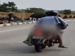 Man Ties Wife&#039;s Body To Bike After Speeding Truck Runs Her Over In Nagpur