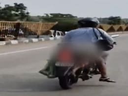 Man Ties Wife's Body To Bike After Speeding Truck Runs Her Over In Nagpur Man Ties Wife's Body To Bike After Speeding Truck Runs Her Over In Nagpur