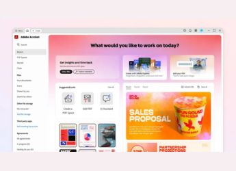 Adobe Acrobat Studio mit PDF Spaces und Adobe Express Funktionen