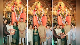 Arjun Tendulkar News: साखरपुड्यानंतर अर्जुन तेंडुलकर पहिल्यांदाच मीडियासमोर, सहकुटुंब लालबागच्या राजाचे दर्शन PHOTOS