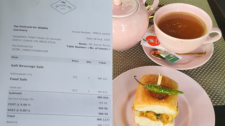 Costliest Vada Pav in India?: चहा आणि वडापाव 1177 रुपयांना, बिल पाहण्यासाठी सोशल मीडियावर गर्दी