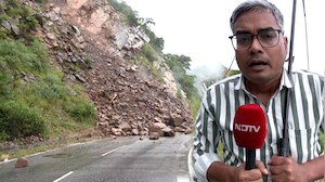 NDTV Reporter In Uttarakhand Captures Dramatic Landslide On Camera During Ground Report