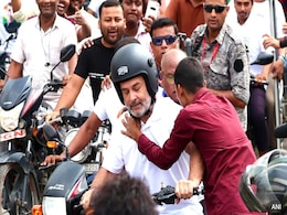 Man Breaches Security; Hugs, Kisses Rahul Gandhi During Bihar Yatra Man Breaches Security; Hugs, Kisses Rahul Gandhi During Bihar Yatra