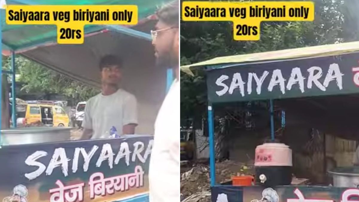 "Heights Of <i>Pagal Panti</i>": <i>Saiyaara</i> Veg Biryani Stall In Lucknow Goes Viral