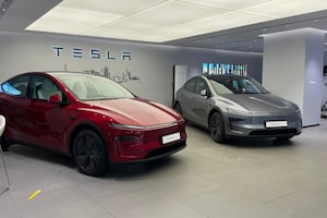 Tesla Opens Second Showroom In Delhi's Aerocity With Four Superchargers