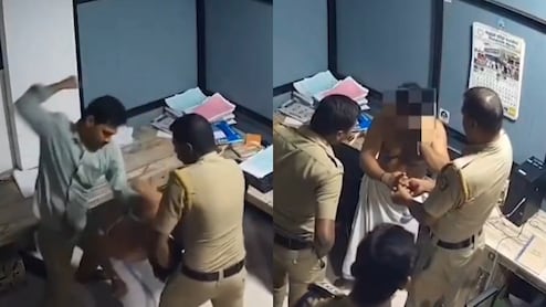 Massive Row In Kerala After CCTV Shows Cops Thrashing Congress Worker