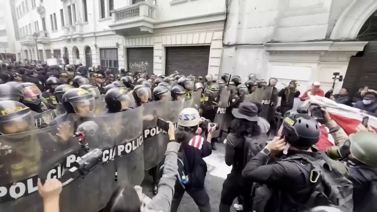 Pics: Violent Gen-Z Led Protests In Peru Target President Boluarte's Government