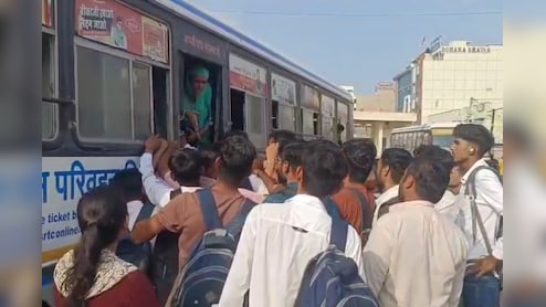Rajasthan: भर्ती परीक्षा के दौरान राडवेज की बदहाली की तस्वीर, भेड़-बकरियों की तरह बसों में भरे जा रहे अभ्यर्थी