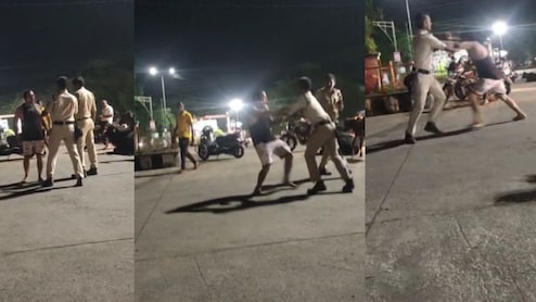 Viral Video: स्कूटी सवार स्टंटबाज को जब पुलिसकर्मियों ने रोका, तो करने लगा हाथापाई, फिर पुलिस ने ऐसे सिखाया सबक