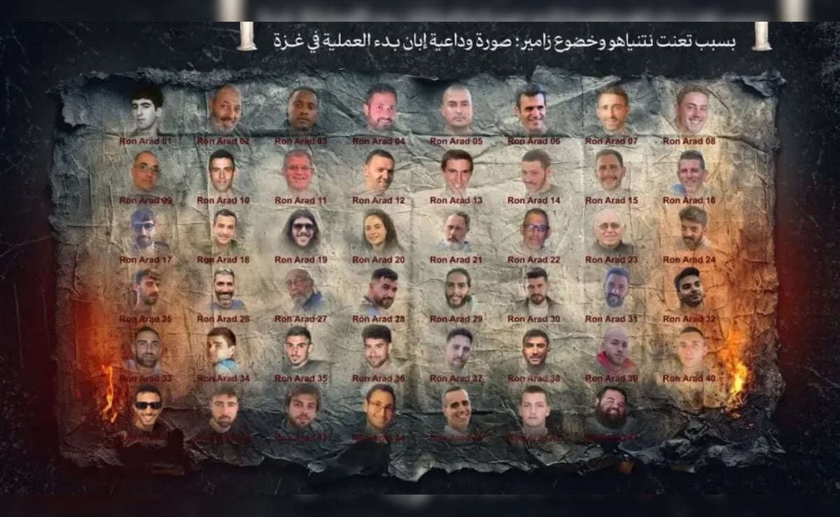 Hamas Releases "Farewell" Photo Of Hostages, Blames Israel's Gaza Invasion