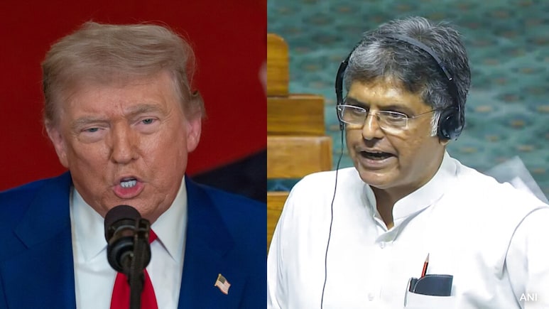 "India Will Eat A Roti Less But Never Succumb": Manish Tewari On Trump's 'Lost India' Remark "India Will Eat A Roti Less But Never Succumb": Manish Tewari On Trump's 'Lost India' Remark