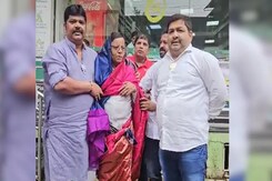 After Objectionable Post On PM, BJP Workers Force Congress Leader Into A Saree After Objectionable Post On PM, BJP Workers Force Congress Leader Into A Saree