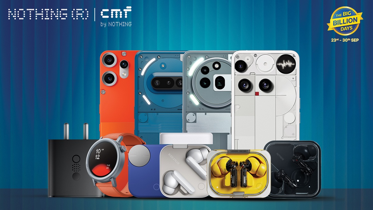 Flipkart Big Billion Days 2025: Nothing ने Phone (3), Phone 3a Pro, CMF Phone 2 Pro और Nothing Ear पर की छूट की पेशकश