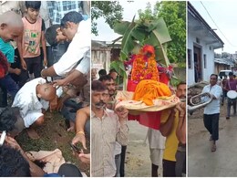 Rajasthan Monkey Funeral: बंदर की मौत पर शोक, चित्तौड़गढ़ में ग्रामीणों ने किया मुंडन, पिंडदान और अस्थि विसर्जन Rajasthan Monkey Funeral: बंदर की मौत पर शोक, चित्तौड़गढ़ में ग्रामीणों ने किया मुंडन, पिंडदान और अस्थि विसर्जन